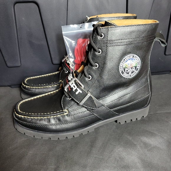 polo ranger boots black